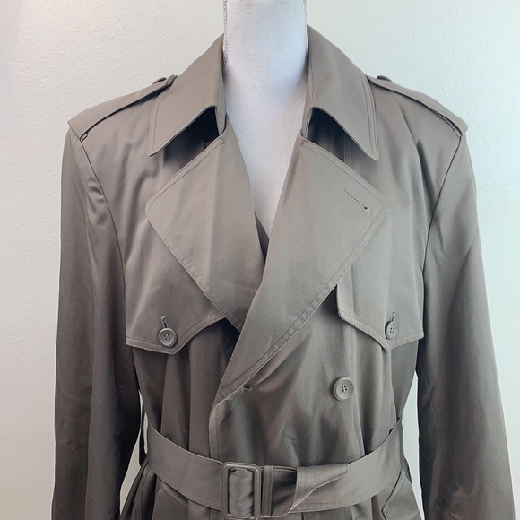 London Fog Towne twilltrench coat spring / winter, warm zip out liner EUC - Picture 4 of 14